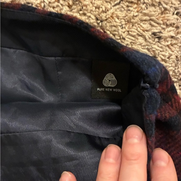 Max Mara weekend red plaid wool mini skirt - Picture 3 of 5